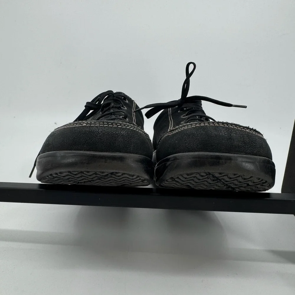 Finn Comfort Soho-S Shoes Womens 38 Black Nubuck Leather Comfort Germany Oxford
